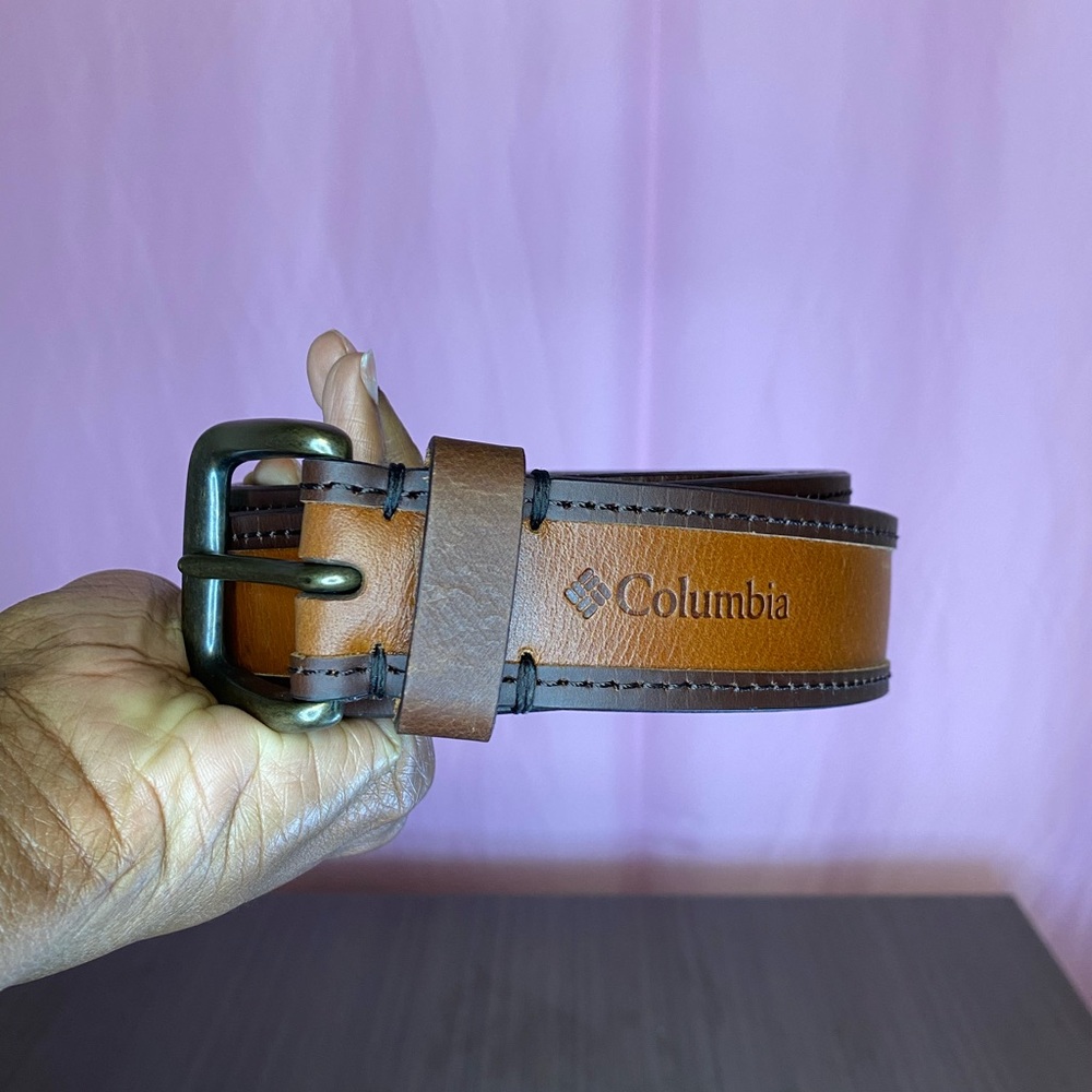 Columbia brand leather belt